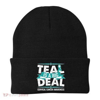 Teal Is A Big Deal Cervical Cancer Awareness Beanie
