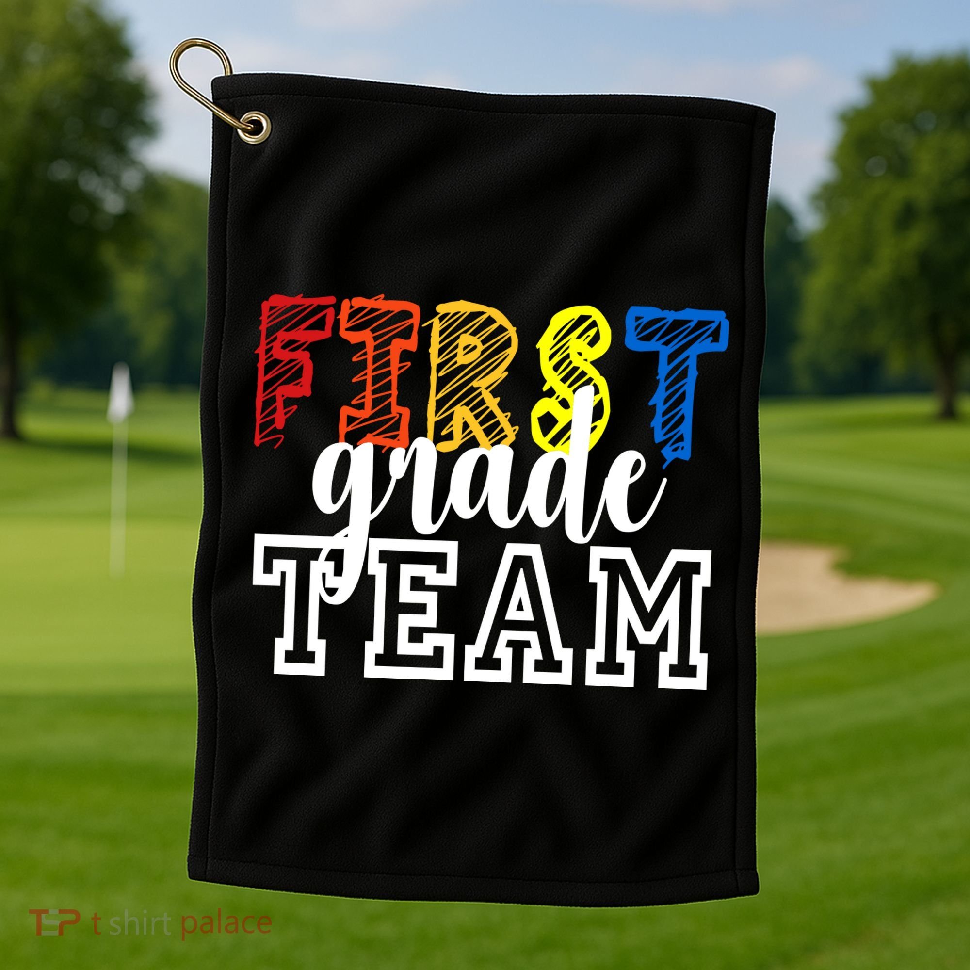 Team 1st First Grade Golf Towel