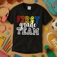 Team 1st First Grade Kids T-Shirt thumb 3
