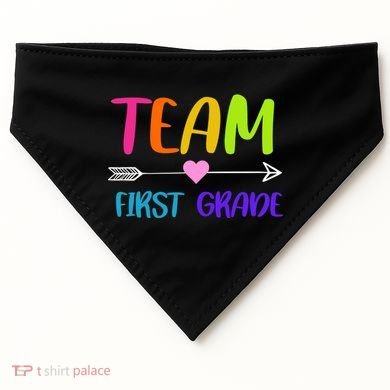 Team 1st Grade Arrow Heart USA-Made Doggie Bandana