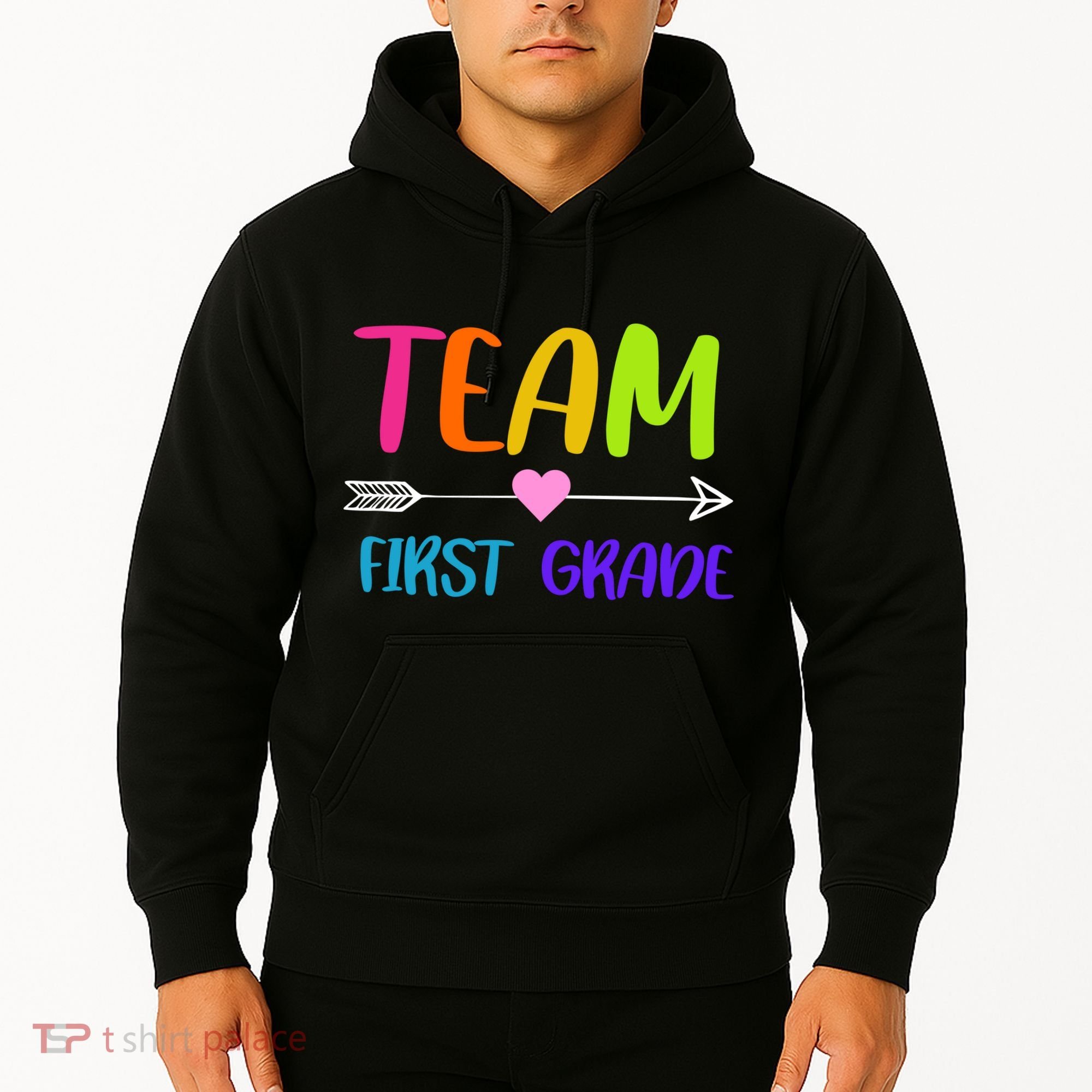 Team 1st Grade Arrow Heart Hoodie