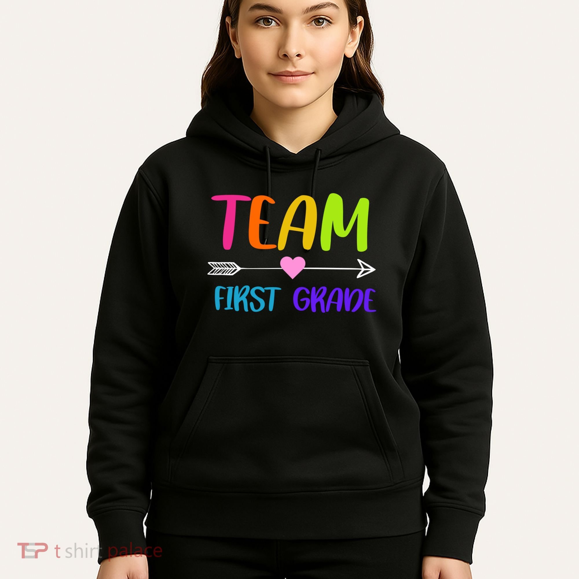 Team 1st Grade Arrow Heart Hoodie