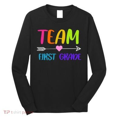 Team 1st Grade Arrow Heart Long Sleeve Shirt