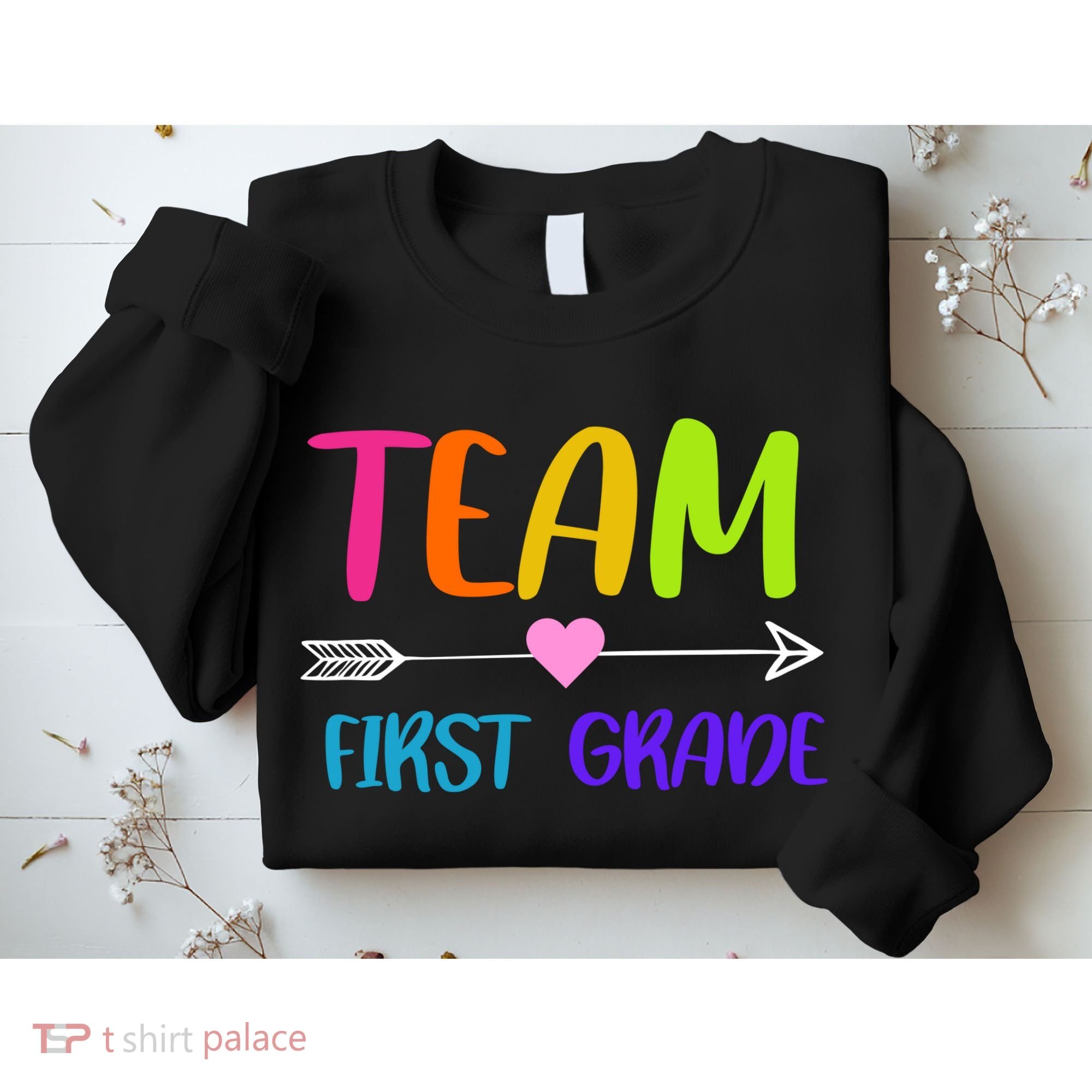 Team 1st Grade Arrow Heart Sweatshirt