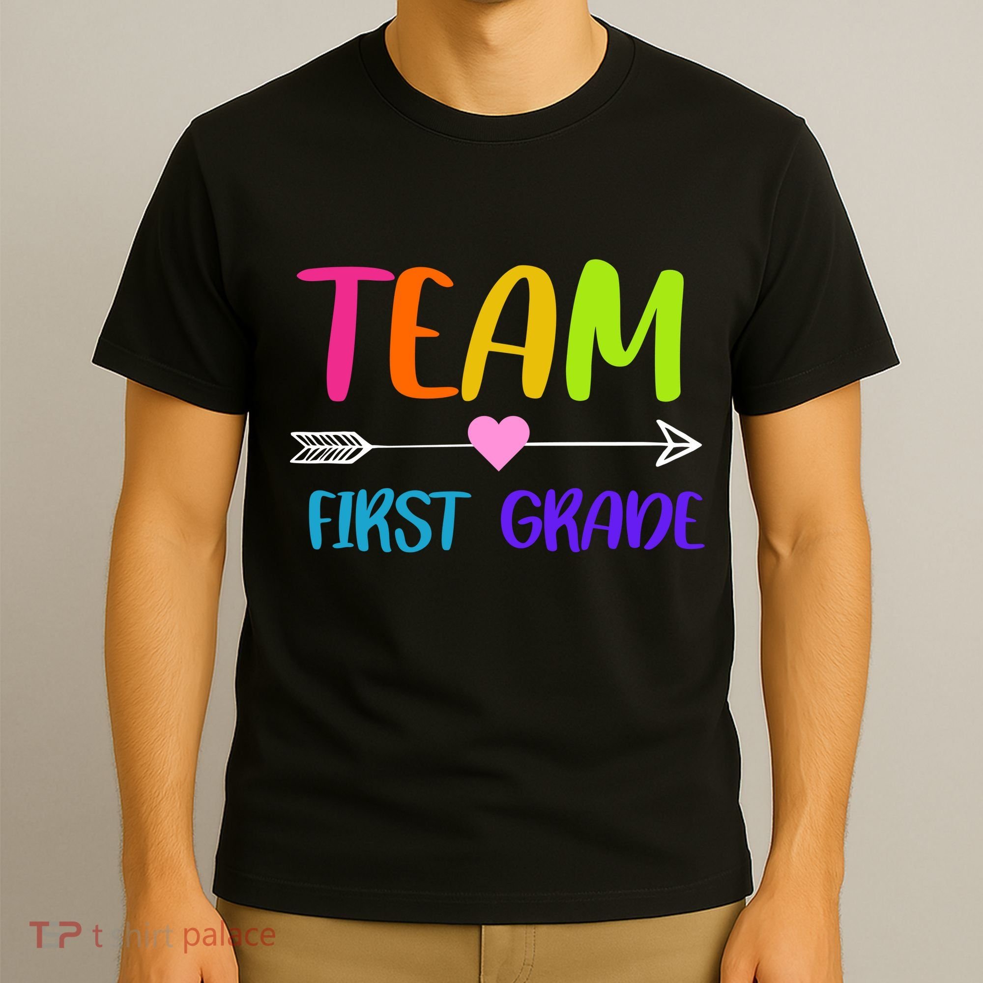 Team 1st Grade Arrow Heart T-Shirt