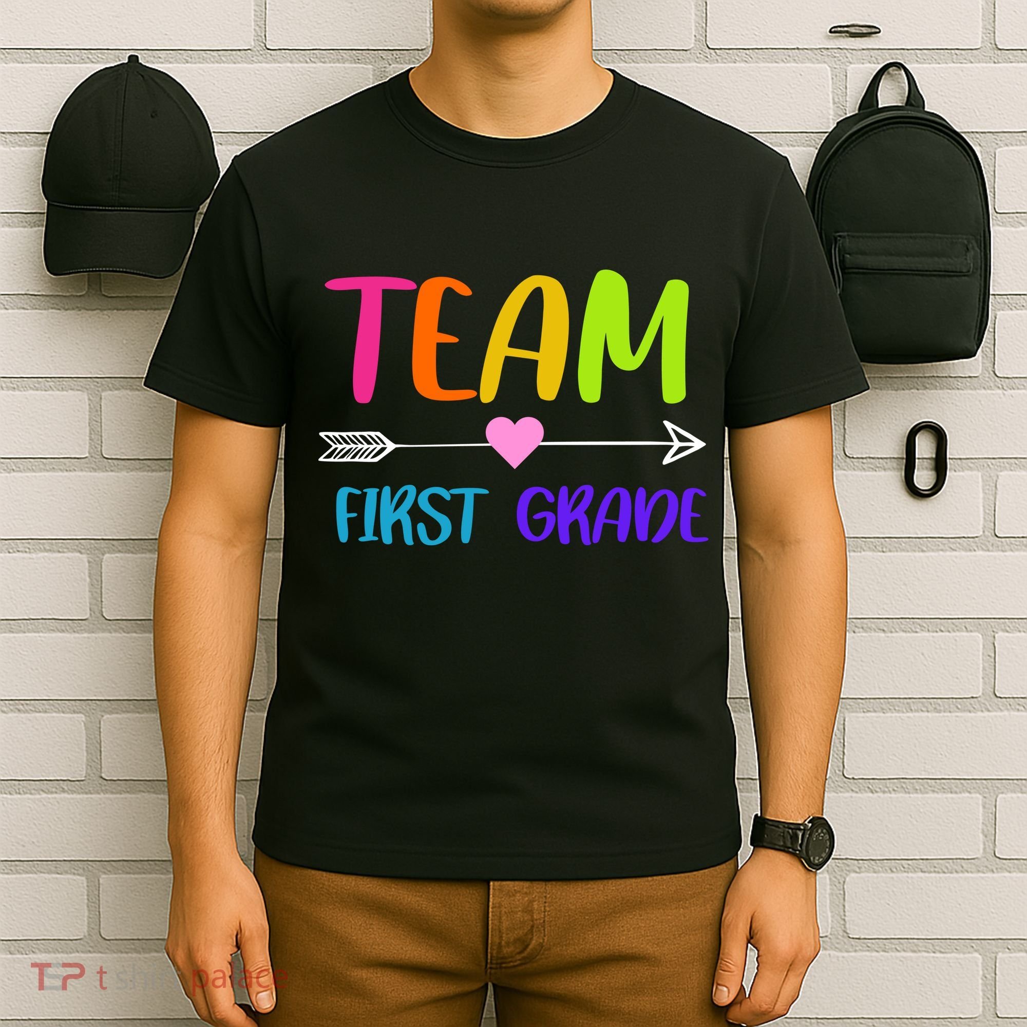 Team 1st Grade Arrow Heart T-Shirt