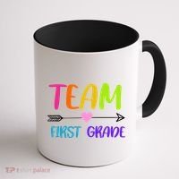 Team 1st Grade Arrow Heart Coffee Mug thumb 1