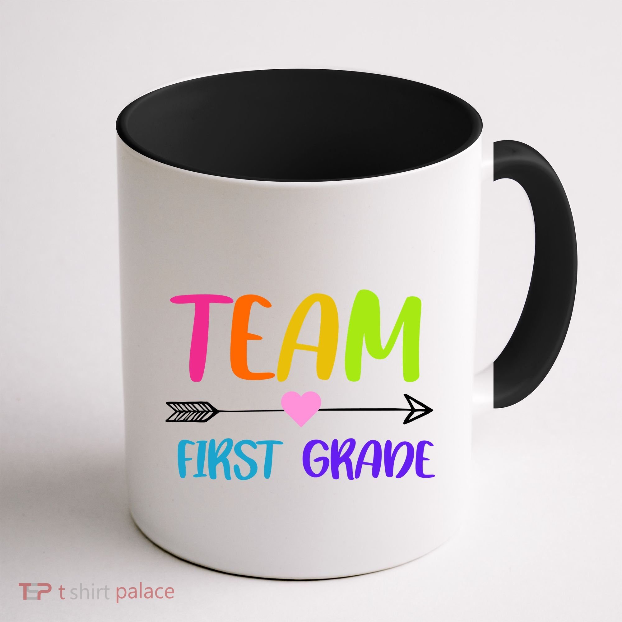 Team 1st Grade Arrow Heart Coffee Mug