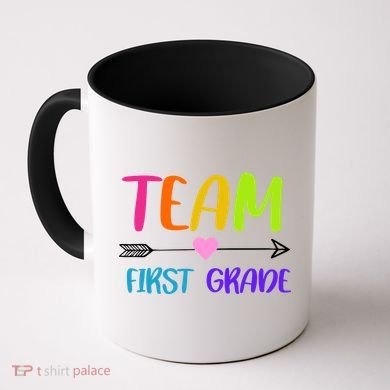 Team 1st Grade Arrow Heart Coffee Mug