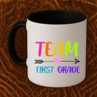 Team 1st Grade Arrow Heart Coffee Mug thumb 2
