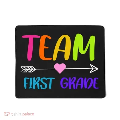 Team 1st Grade Arrow Heart Mousepad
