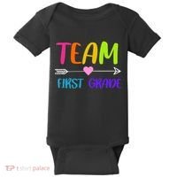 Team 1st Grade Arrow Heart Baby Bodysuit thumb 0