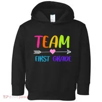 Team 1st Grade Arrow Heart Toddler Hoodie thumb 0