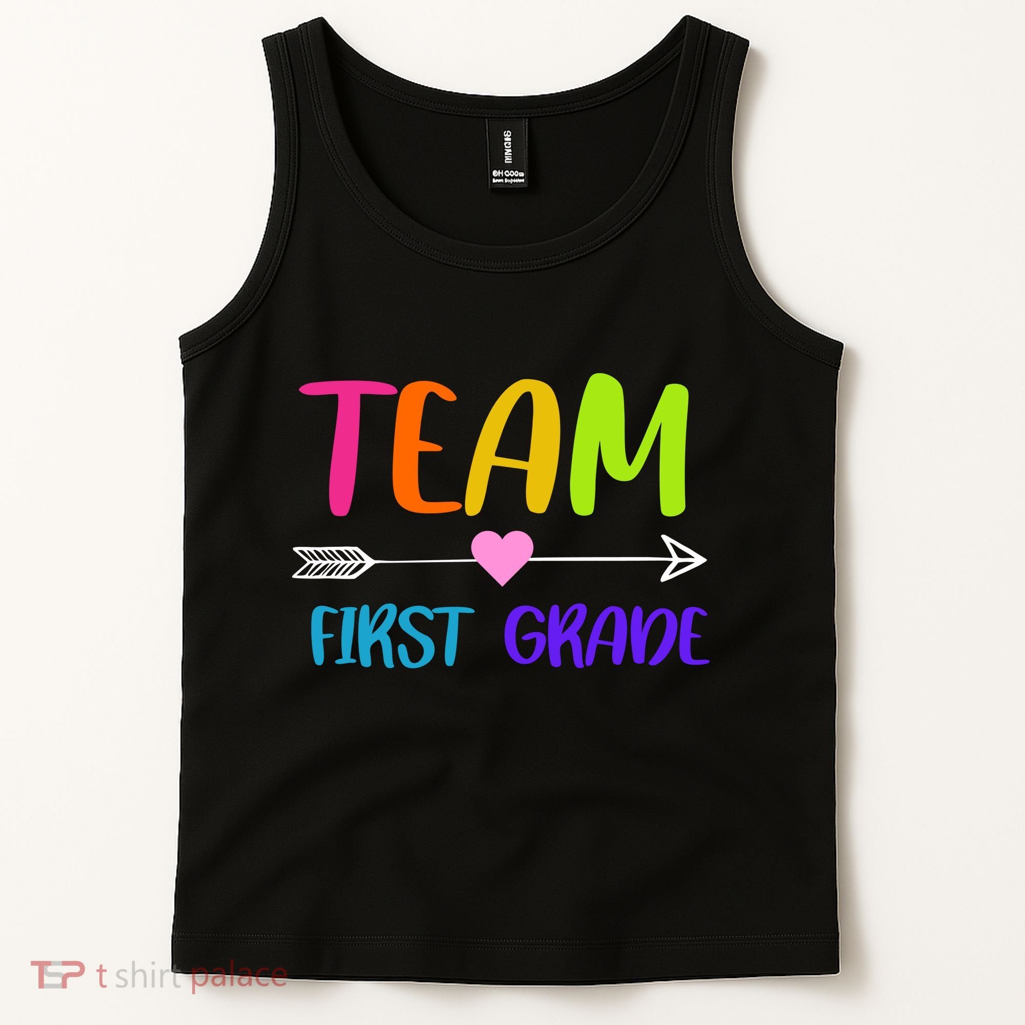 Team 1st Grade Arrow Heart Tank Top