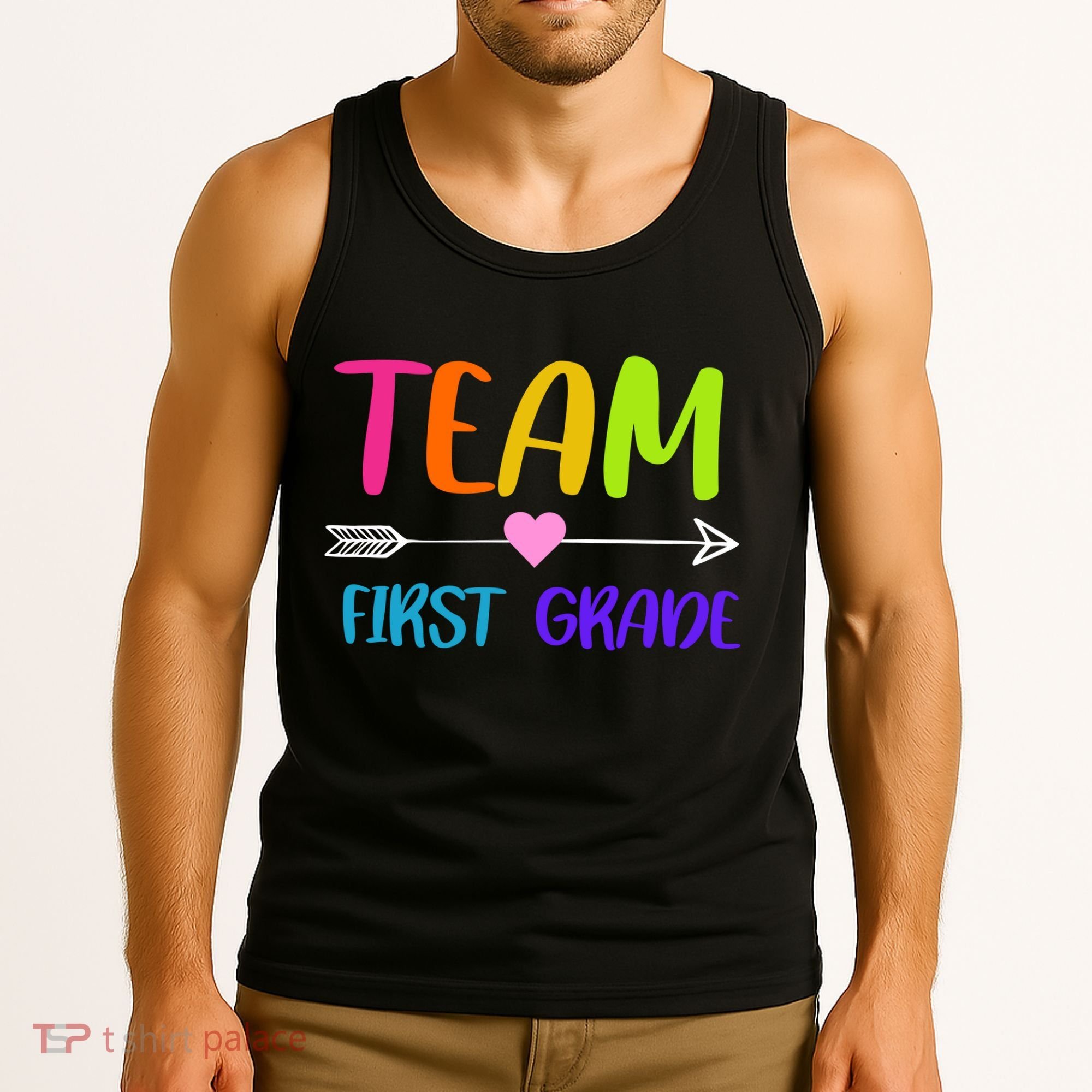 Team 1st Grade Arrow Heart Tank Top