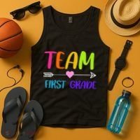 Team 1st Grade Arrow Heart Tank Top thumb 4