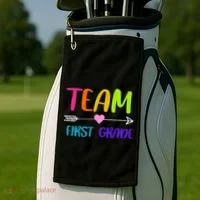 Team 1st Grade Arrow Heart Golf Towel thumb 2