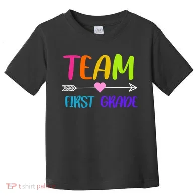 Team 1st Grade Arrow Heart Toddler T-Shirt