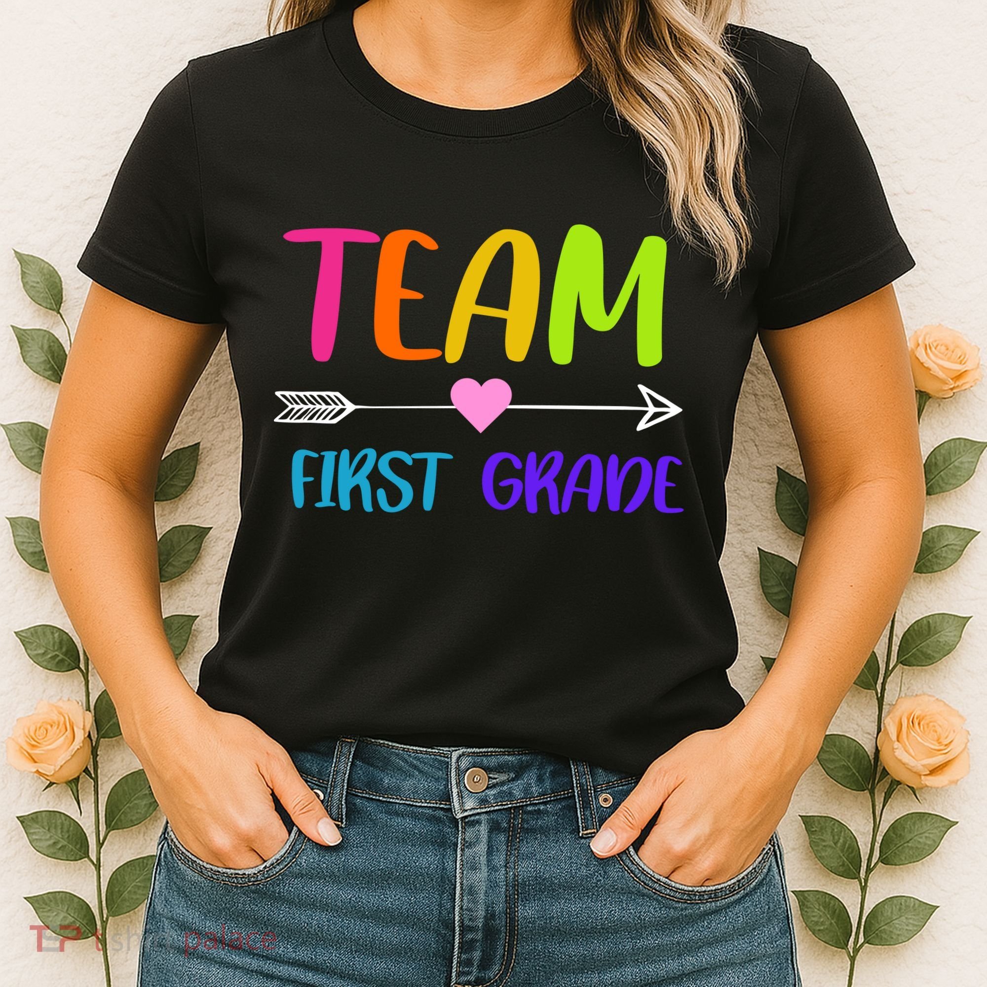 Team 1st Grade Arrow Heart Women's T-Shirt