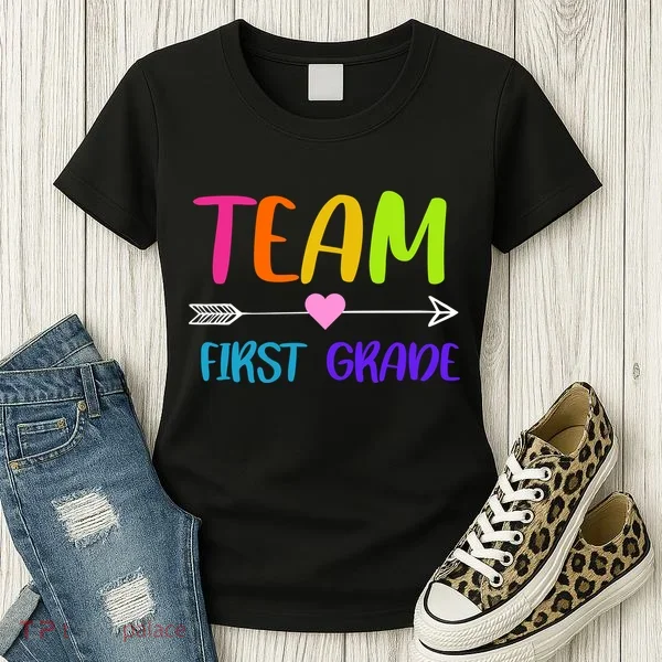 Team 1st Grade Arrow Heart Women's T-Shirt