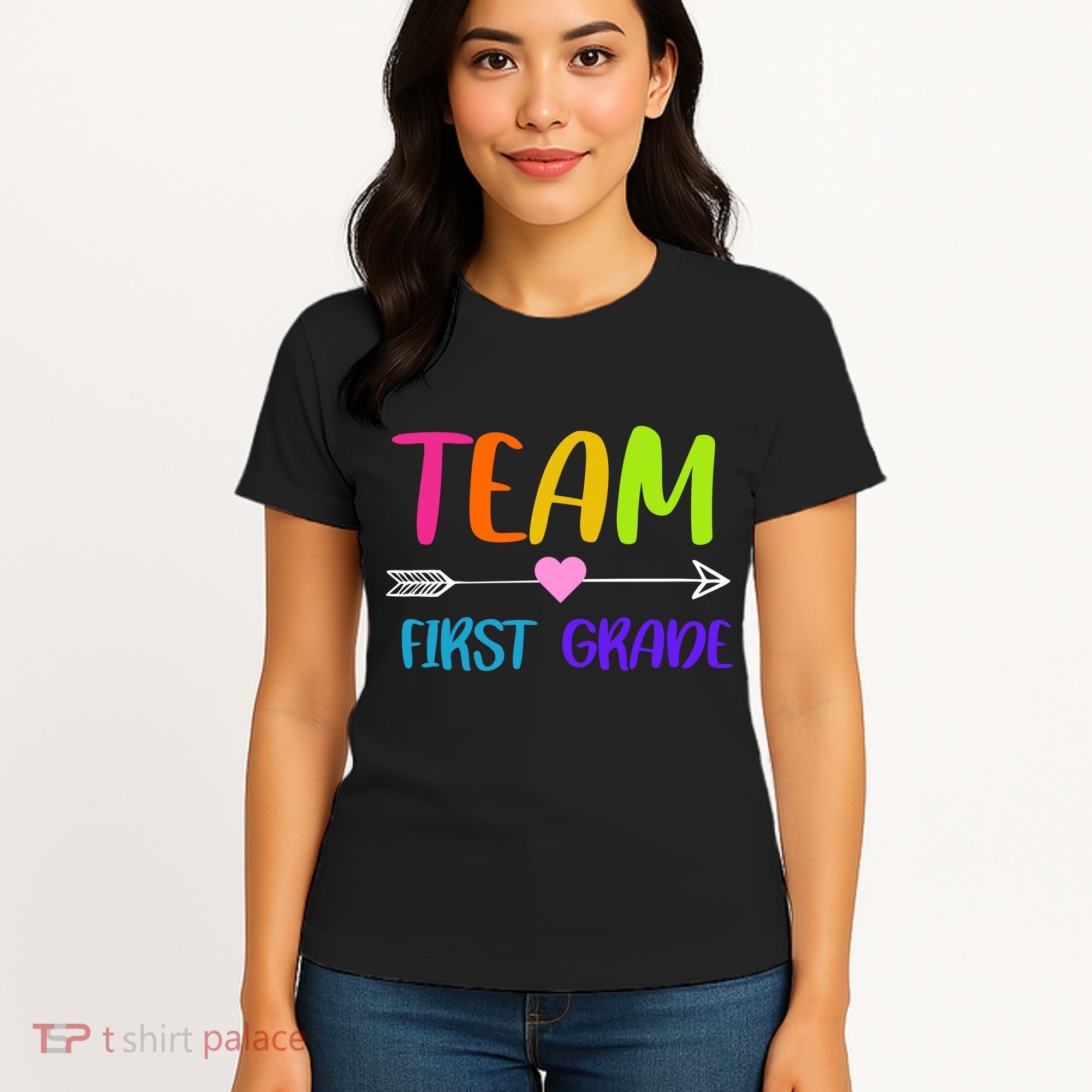 Team 1st Grade Arrow Heart Women's T-Shirt