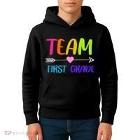 Team 1st Grade Arrow Heart Kids Hoodie thumb 4