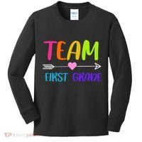 Team 1st Grade Arrow Heart Kids Long Sleeve Shirt thumb 0