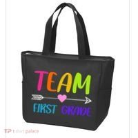 Team 1st Grade Arrow Heart Tote Bag thumb 3