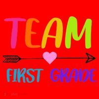 Team 1st Grade Arrow Heart Santa Hat thumb 1
