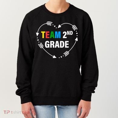 Team 2nd Grade Arrow Heart Women's Sweatshirt