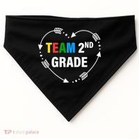 Team 2nd Grade Arrow Heart USA-Made Doggie Bandana thumb 0