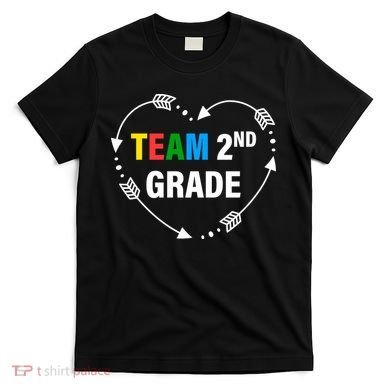 Team 2nd Grade Arrow Heart T-Shirt