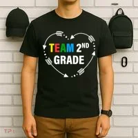 Team 2nd Grade Arrow Heart T-Shirt thumb 6