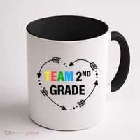 Team 2nd Grade Arrow Heart Coffee Mug thumb 1