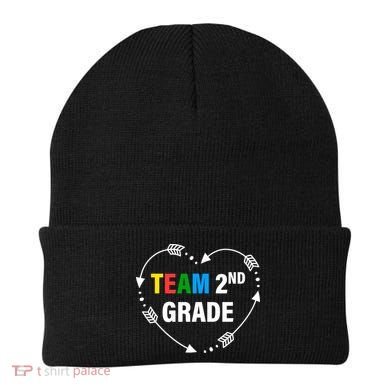 Team 2nd Grade Arrow Heart Beanie