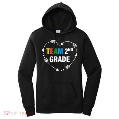 Team 2nd Grade Arrow Heart Women's Hoodie