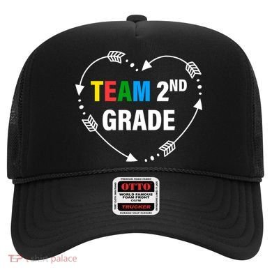Team 2nd Grade Arrow Heart Hat
