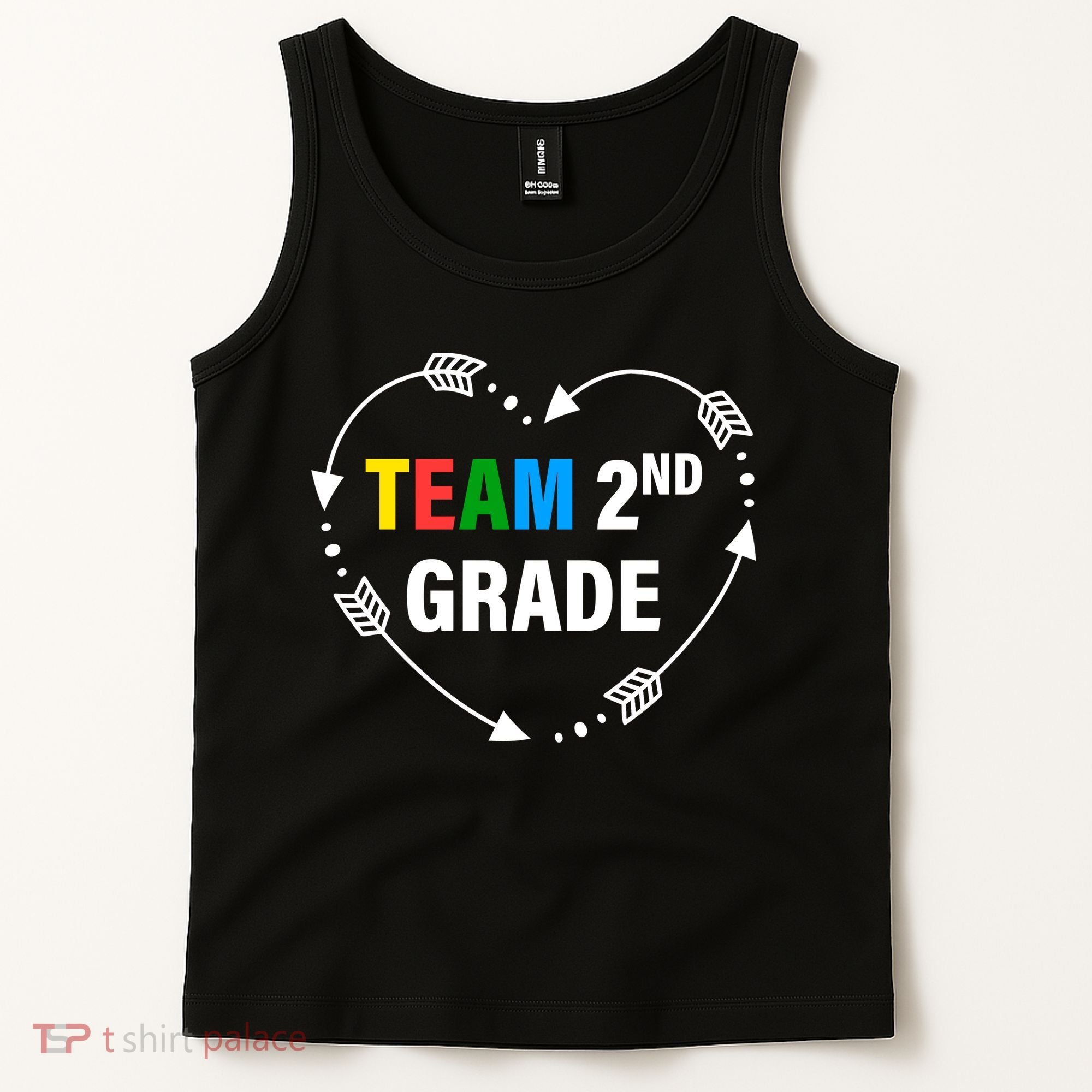 Team 2nd Grade Arrow Heart Tank Top