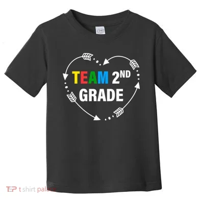 Team 2nd Grade Arrow Heart Toddler T-Shirt