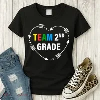 Team 2nd Grade Arrow Heart Women's T-Shirt thumb 3
