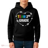 Team 2nd Grade Arrow Heart Kids Hoodie thumb 4