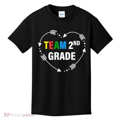 Team 2nd Grade Arrow Heart Kids T-Shirt
