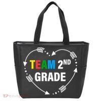 Team 2nd Grade Arrow Heart Tote Bag thumb 0