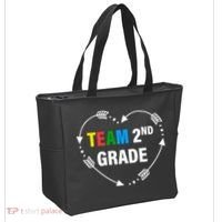 Team 2nd Grade Arrow Heart Tote Bag thumb 2