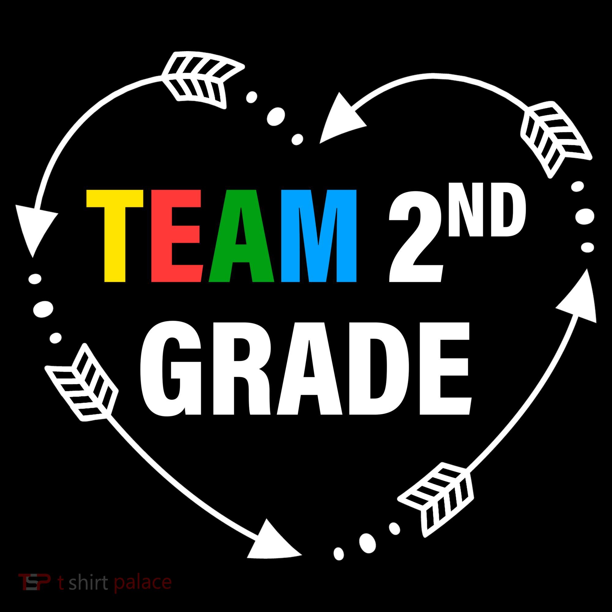 Team 2nd Grade Arrow Heart Tote Bag