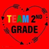 Team 2nd Grade Arrow Heart Santa Hat thumb 1