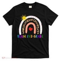 Team 2nd Grade Cute Rainbow Teachers Students T-Shirt thumb 0