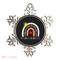 Team 2nd Grade Cute Rainbow Teachers Students Ornament thumb 0