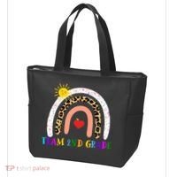 Team 2nd Grade Cute Rainbow Teachers Students Tote Bag thumb 3