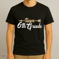 Team 6th Grade Golden Arrow T-Shirt thumb 3